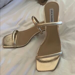 Steve Madden Metallic Gold Heels